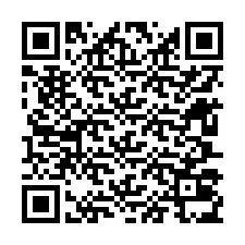 Código QR para número de teléfono +12607035160