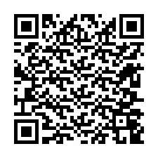 Código QR para número de teléfono +12607049371