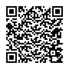 Código QR para número de teléfono +12607050545