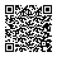 QR-code voor telefoonnummer +12607058172