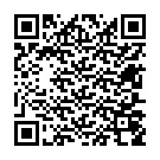 Kode QR untuk nomor Telepon +12607058343