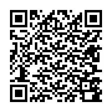 QR-koodi puhelinnumerolle +12607580126