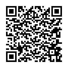 Código QR para número de teléfono +12607869740