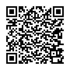 QR-koodi puhelinnumerolle +12607920534