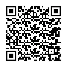 QR-код для номера телефона +12607925415