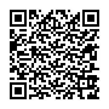 Código QR para número de teléfono +12607926840