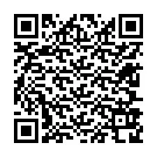 Codice QR per il numero di telefono +12607928629