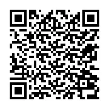 QR-code voor telefoonnummer +12672036359