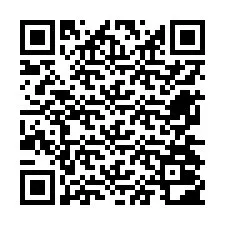 QR код за телефонен номер +12674002377