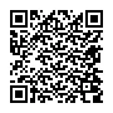 QR-код для номера телефона +12674008176