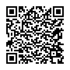 QR Code สำหรับหมายเลขโทรศัพท์ +12674028671