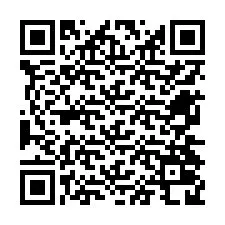 Código QR para número de telefone +12674028673