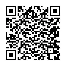 Código QR para número de teléfono +12674028679