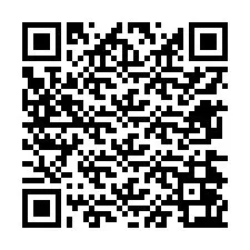 Código QR para número de telefone +12674063046