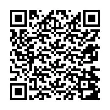 Código QR para número de teléfono +12674083208