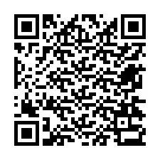 Código QR para número de teléfono +12674333557