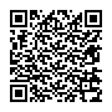 Código QR para número de teléfono +12674334802