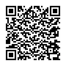 Código QR para número de telefone +12674536308