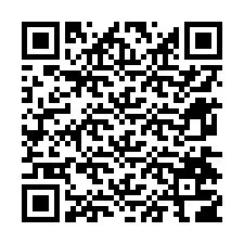 Código QR para número de teléfono +12674706740