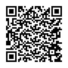 Código QR para número de teléfono +12674756754