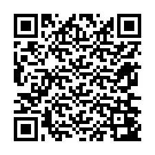 Código QR para número de teléfono +12676043231