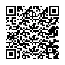 Kode QR untuk nomor Telepon +12677058707