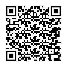 Código QR para número de teléfono +12677136258