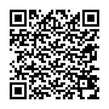 Codice QR per il numero di telefono +12677434654