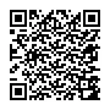 QR-код для номера телефона +12677582098