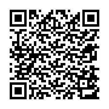 Código QR para número de teléfono +12678513144