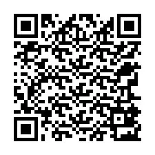 QR-koodi puhelinnumerolle +12765823450