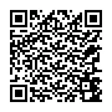 Código QR para número de teléfono +12767442541