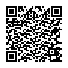 Código QR para número de teléfono +12767443122