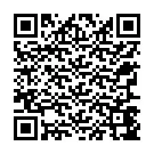 Código QR para número de teléfono +12767447140