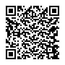 Codice QR per il numero di telefono +12767447232