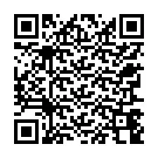 Código QR para número de teléfono +12767448058