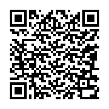 Código QR para número de teléfono +13086330138