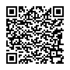 Código QR para número de teléfono +13086334458