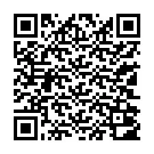 QR-code voor telefoonnummer +13102002074