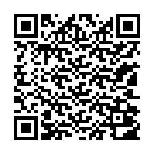 QR-koodi puhelinnumerolle +13102002085