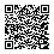 Código QR para número de teléfono +13102002357