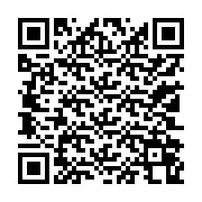 Código QR para número de teléfono +13102068469