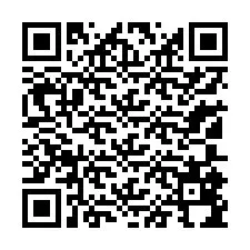 Código QR para número de telefone +13105894505