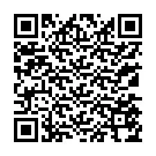 Código QR para número de teléfono +13135574340