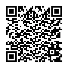 QR kód a telefonszámhoz +13138007586