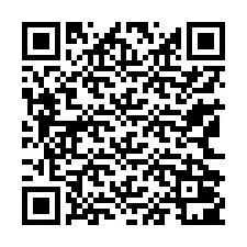 QR код за телефонен номер +13162001223