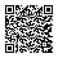 QR-koodi puhelinnumerolle +13162001233