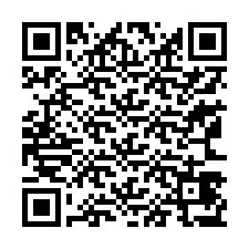 QR-koodi puhelinnumerolle +13163477802