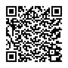 QR-код для номера телефона +13172000012