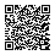 QR код за телефонен номер +13172000015